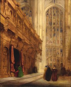 King's College Chapel--Cambridge by David Roberts