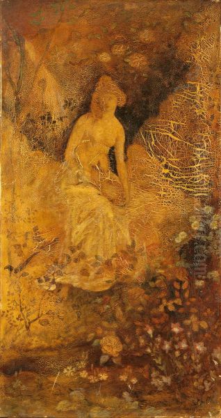 Woman with a Deer - view 1