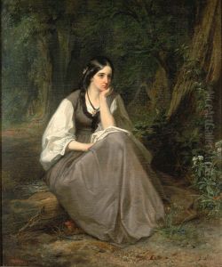 Evangeline by Christian Schussele