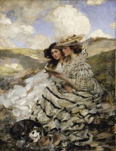 On the Dunes (Lady Shannon and Kitty)