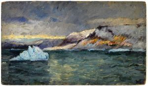 Sunrise Glow on the Cliffs, Bowdoin Bay by unknown