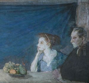 Portrait of Mr. and Mrs. Atherton Curtis with Still Life by Henry Ossawa Tanner