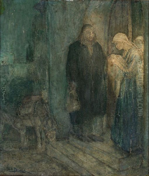 Departure into Egypt (At the Inn) - view 1