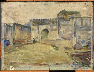 Street Scene, Tangier (Crenelated Architecture) by Henry Ossawa Tanner