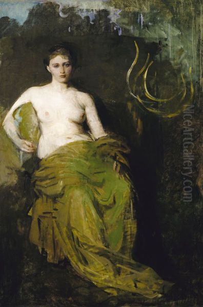 Half Draped Figure - view 1