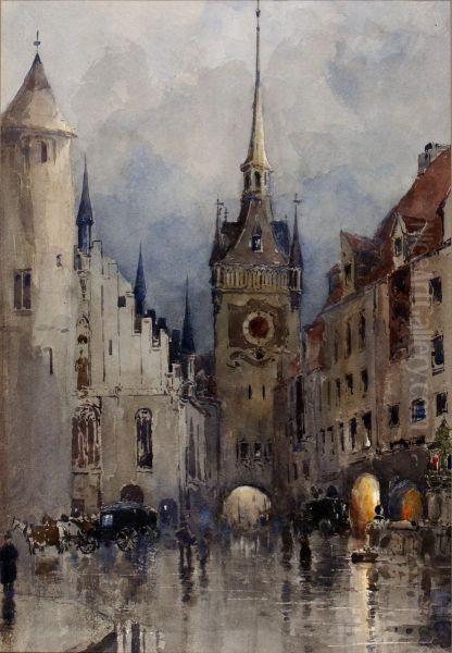 Street Scene in Munich - view 1