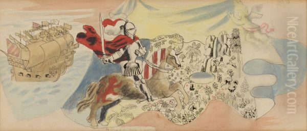 Juan Ponce de Leon (study for Tallahassee mural) - view 1