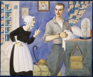 The Billet at Bouy by Claggett Wilson