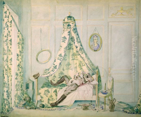 Boudoir of Madame la Comtesse H--. Black Death Lay Heavy in the Heart of this Exquisite Flower - view 1