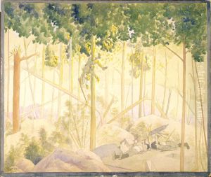 Early June Morning, Bois de Belleau--Sniper Who Had Been Potted During the Night by Claggett Wilson