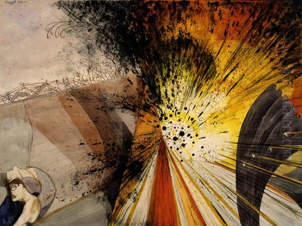 Flower of Death--The Bursting of a Heavy Shell--Not as It Looks, but as It Feels and Sounds and Smells - view 1