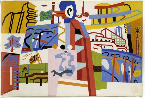 Impression of the New York World's Fair (mural study, Communications Building, World's Fair, Flushing, New York) - view 1
