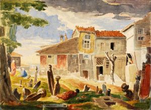 Cemetery in Pera by Miner Kilbourne Kellogg