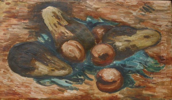Eggplants and Pomegranates - view 1