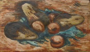 Eggplants and Pomegranates by Marsden Hartley