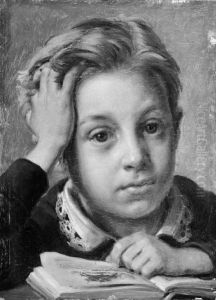 The Artist's Son Holger at the Age of Ten by Jorgen Roed