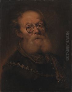 En gammel mand. Allegorisk fremstilling af synet by Karel van Mander III
