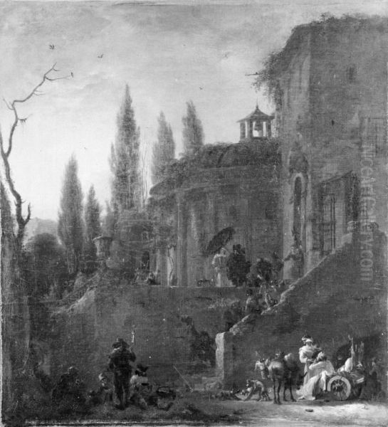 Architecture. Pilgrims Receiving Alms - view 1
