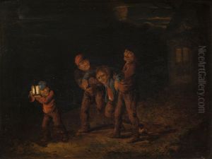 Seeing the Drunkard Home by Adriaen Brouwer