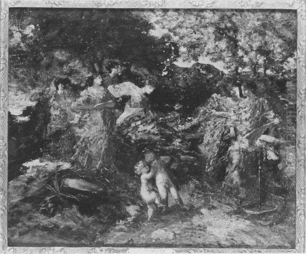 Women and Cherubs in a Glen - view 1