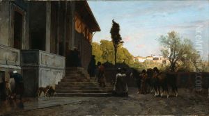Courtyard in Constantinople Courtyard in Constantinople