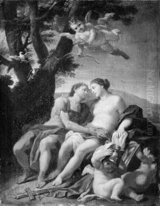 Mars, Venus og Amor by Hendrick Krock