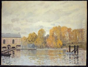 Waterworks at Marly by Alfred Sisley