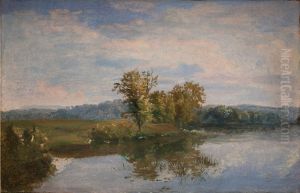 A View of Lake Vejl near Silkeborg, Jutland