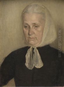 Frederikke Amalie Hammershoi, f. Rentzmann, kunstnerens moder by Vilhelm Hammershoi
