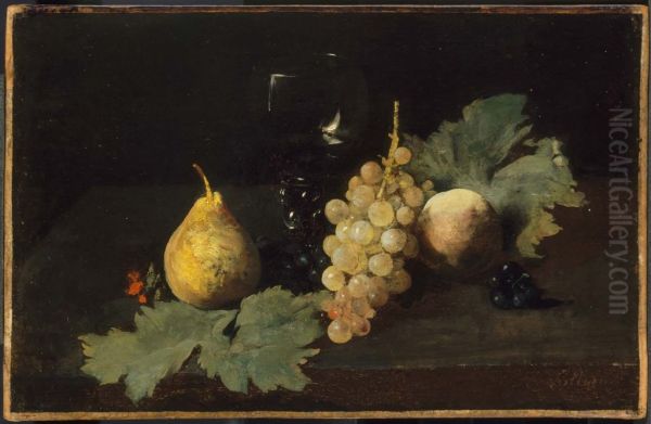 Fruit and a Wineglass - view 1
