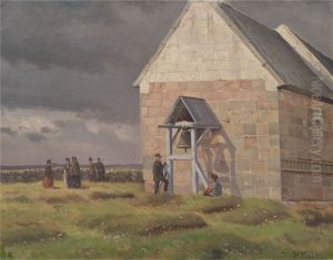 Norre Vium Kirke. Optraekkende uvejr Norre Vium Kirke. Optraekkende uvejr