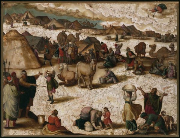 Gathering of the Manna - view 1