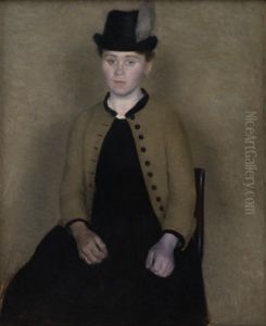 Portraet af Ida Ilsted, senere kunstnerens hustru Portraet af Ida Ilsted, senere kunstnerens hustru