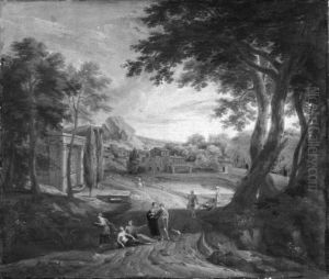Arcadian Landscape by Francisque Millet