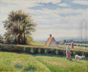 Spring Pasture by Camille Pissarro