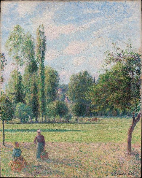 Two Peasant Women in a Meadow (Le Pre) - view 1
