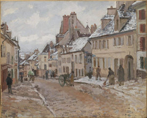 Pontoise, the Road to Gisors in Winter Pontoise, the Road to Gisors in Winter