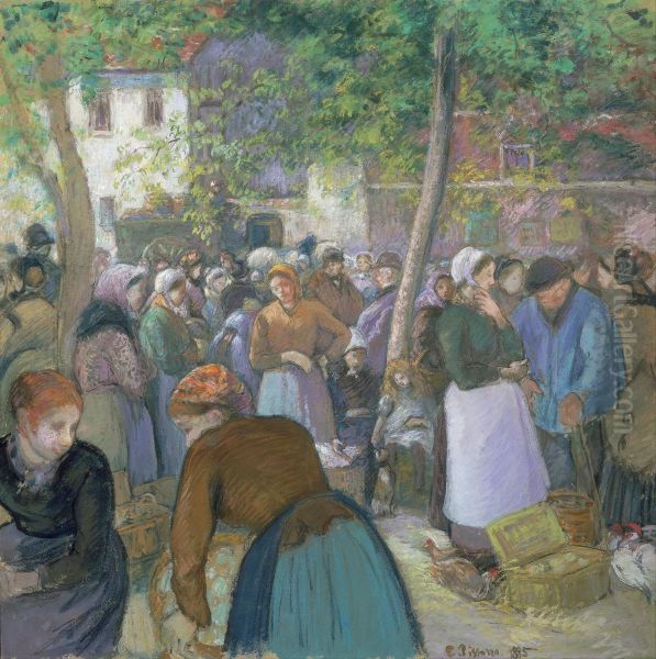 Poultry Market at Gisors - view 1
