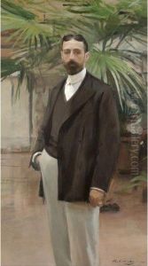 Retrato De Eduardo Nieto, El Marques De Villamizar by Ramon Casas