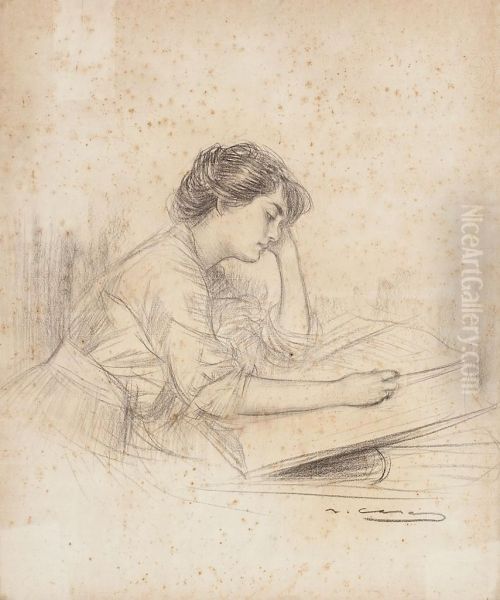 Joven Con Un Libro - view 1