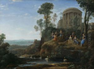 Apollo and the Muses on Mount Helion (Parnassus) by Claude Lorrain (Claude Gellee)