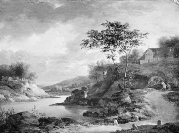 An Autumn Landscape by the Rhine - view 1