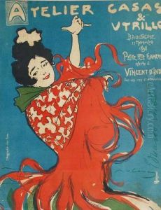 "taller Casas-utrillo, Fiesta Flamenca". by Ramon Casas