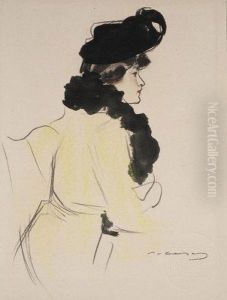 Portrait De Femme by Ramon Casas