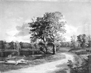Landscape near Hammermollen. Study Landscape near Hammermollen. Study
