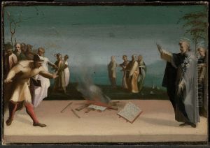 Saint Dominic and the Burning of the Heretical Books Saint Dominic and the Burning of the Heretical Books