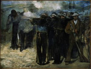 Execution of the Emperor Maximilian by Edouard Manet