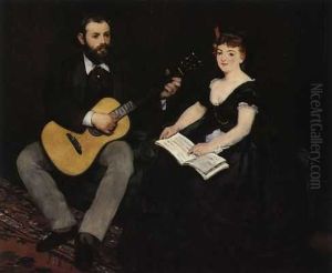 Lecon de Musique by Edouard Manet