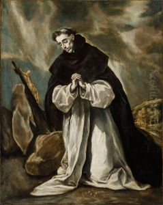 Santo Domingo orante (Tipo-I) by El Greco