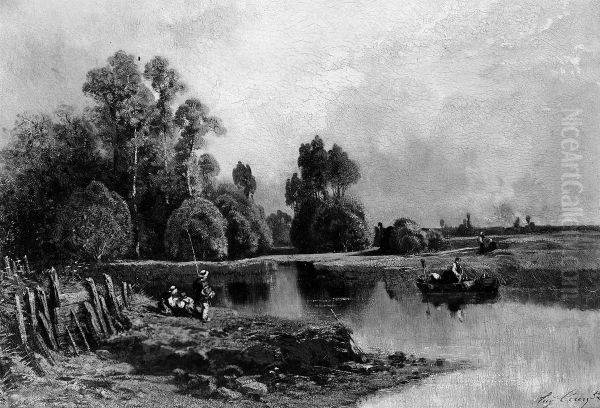 On the Loing River - view 1